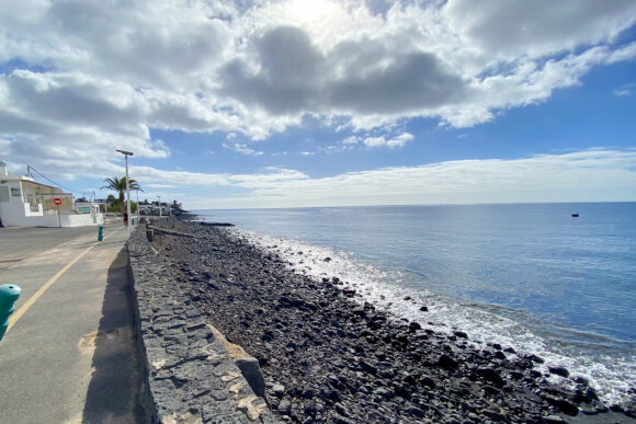 playa quemada stone beach in town