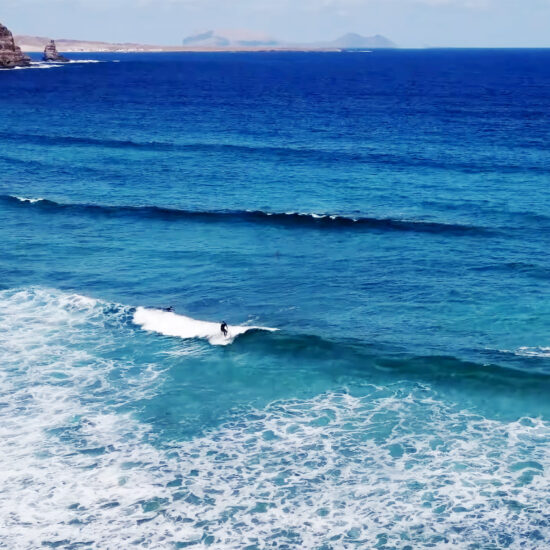 surfing orzola beach